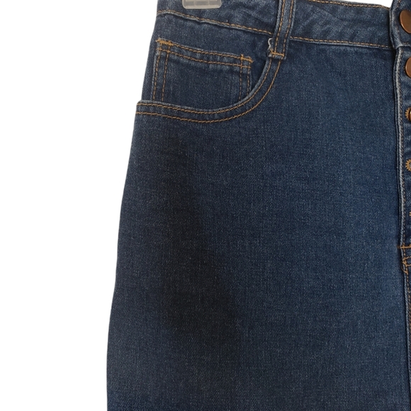 Forever 21 Rainbow Denim Mini Skirt Size M - Picture 6 of 10